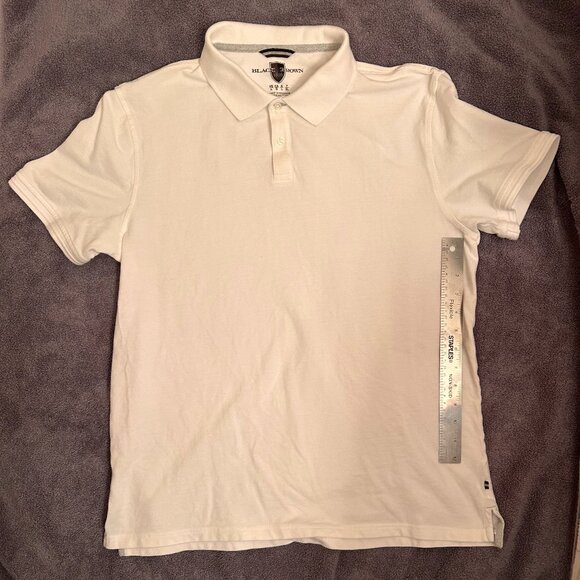 BLACK BROWN POLO SHIRT EUC - Picture 1 of 3